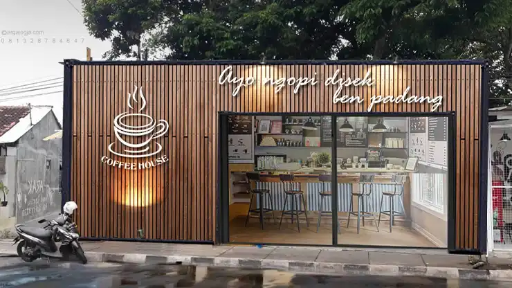 Desain cafe Minimalis