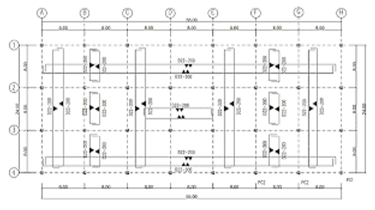 Denah Pondasi Bore Pile