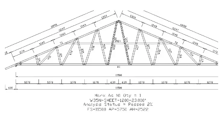 Kuda Kuda Bajaringan 12 meter