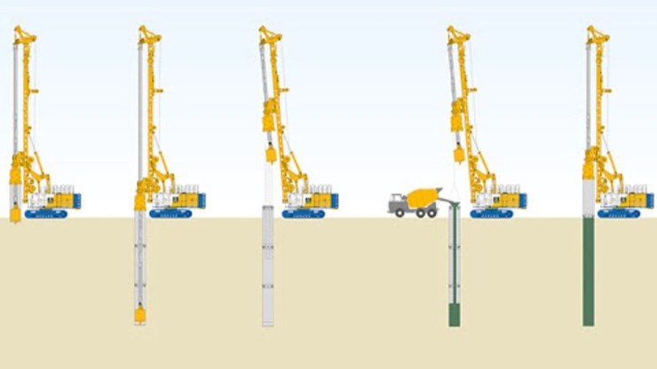 Langkah langkah Pembuatan Denah Pondasi Bore Pile